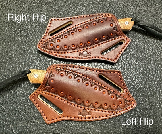 CUSTOM Pancake Knife Sheath With EDC Knife - PINK / Crossdraw