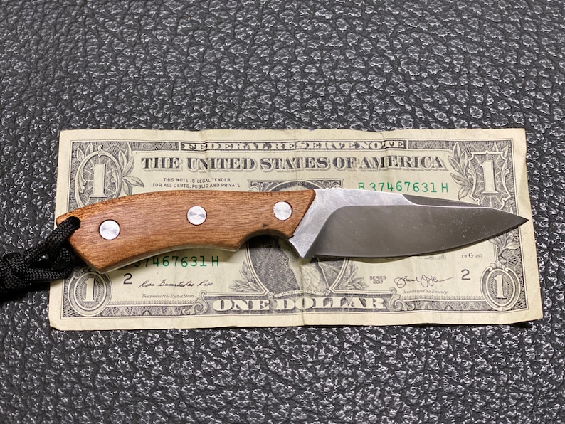 Pancake Knife Sheath With 6 Wood Knife Crossdraw Etsy