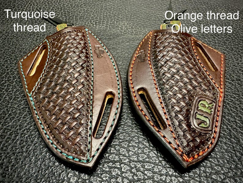 CUSTOM Leather Pancake Sheath With Knife - Crossdraw Holster ...