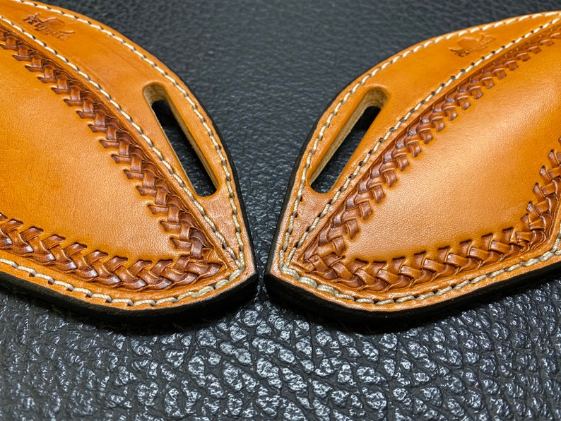 Pancake Knife Sheath With Wood Knife Crossdraw Holster / Etsy