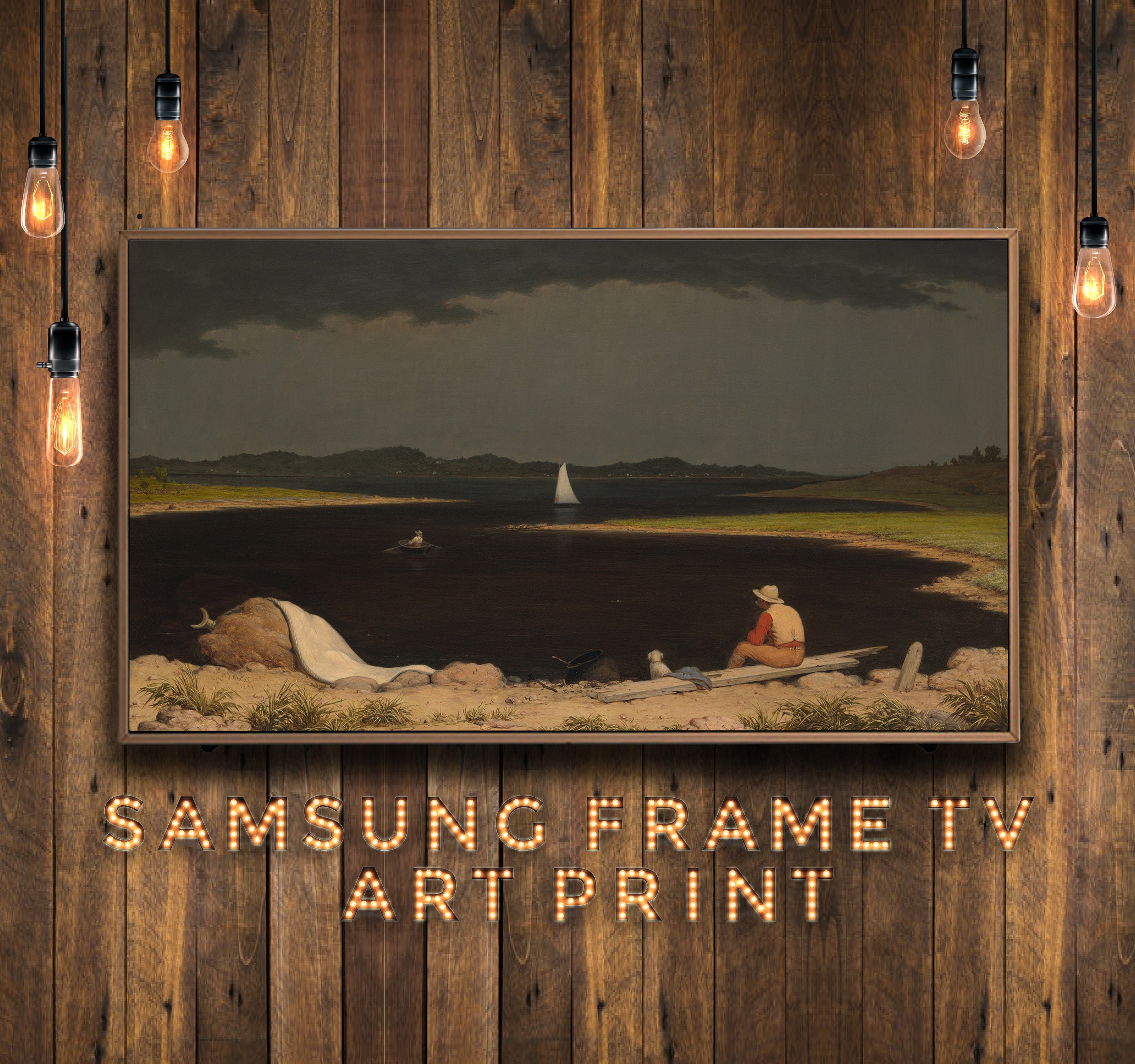 Samsung Frame TV Digital Art Print Approaching Thunderstorm Etsy UK