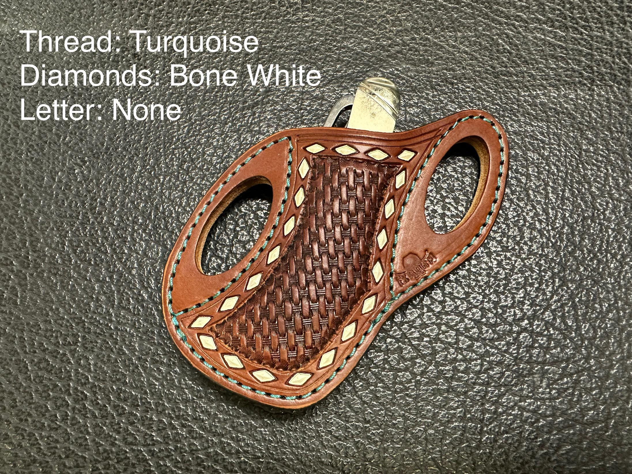 Custom Leather Pancake Sheath with Hoof Pick Knife / Equestrian / Holster Case
