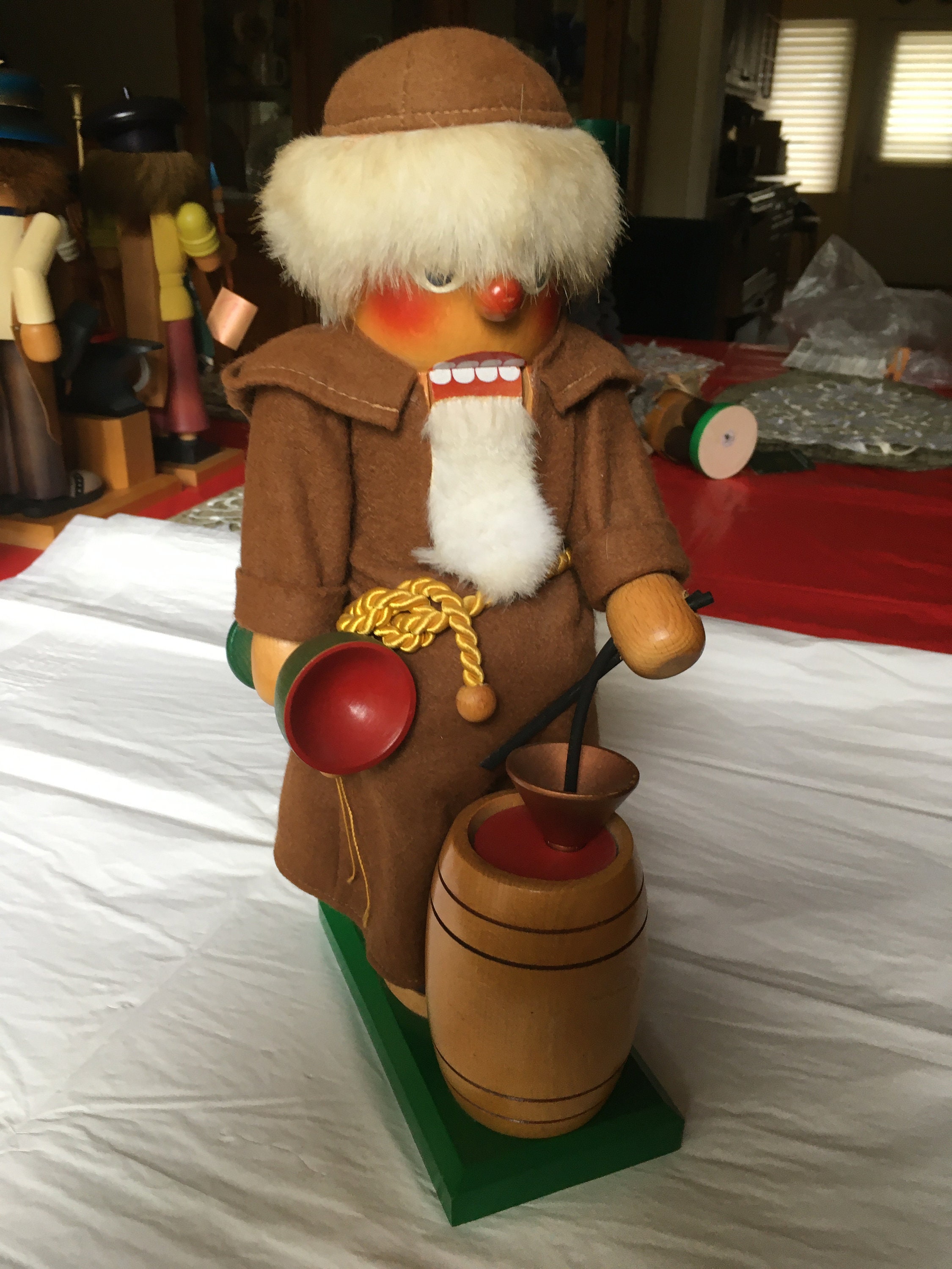 Steinbach Wooden Monk Wine Maker Nutcracker 14.25 Inches Etsy