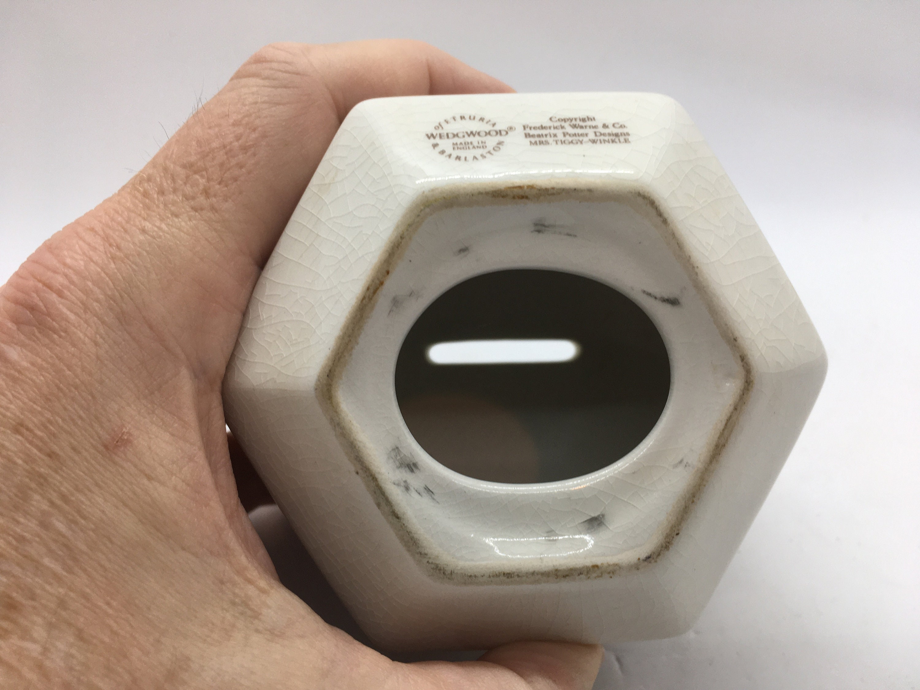 Wedgwood Beatrix Potter Mrs. Tiggy-winkle Porcelain Piggy Bank