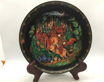 Russische Legenden Sammelteller ~ Rusian & Ludmilla Bradford Exchange 1988