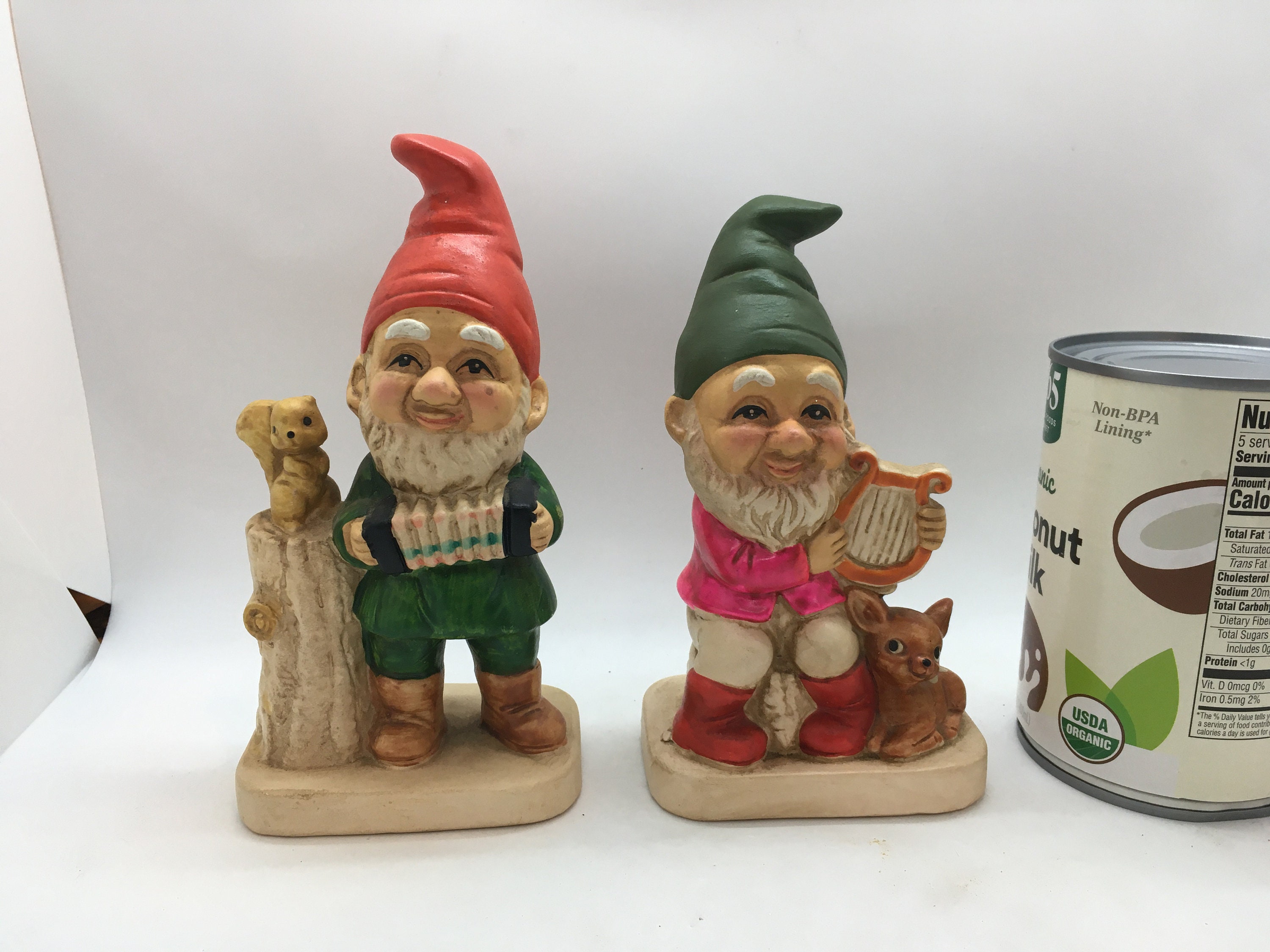 Homco Taiwan Ceramic Gnomes Playing Instruments 2 Total Etsy 日本
