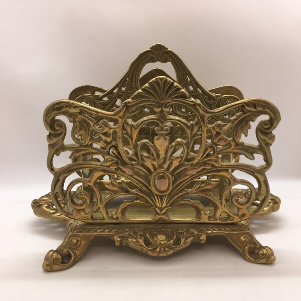 Ornate Brass Letter Holder