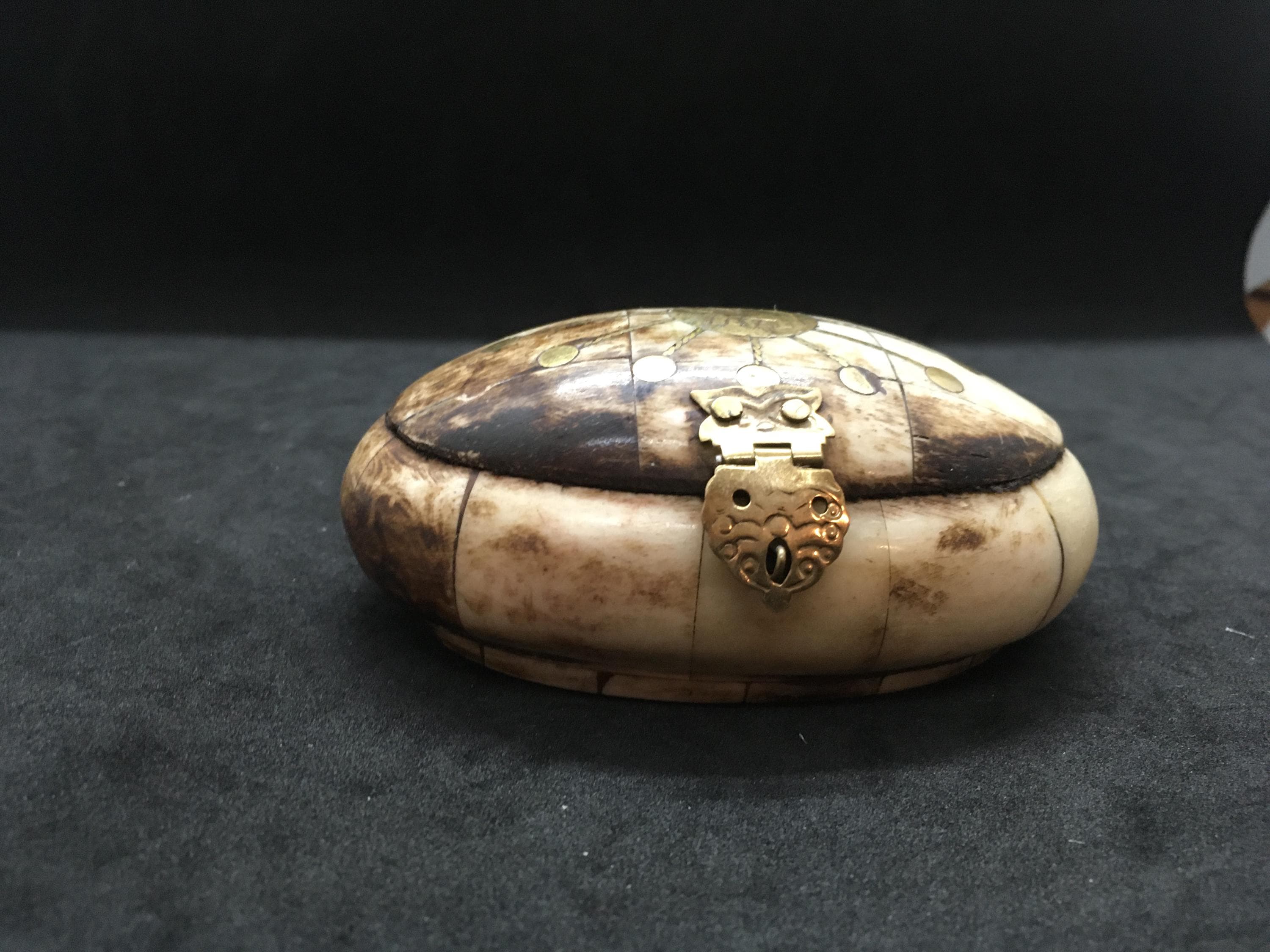 Boîte à Bijoux Vintage En Os De Chameau Poli – Grand Modèle – Fabriqué En Inde