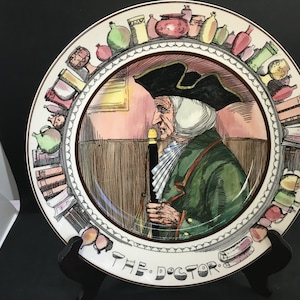 Vintage Royal Doulton Porcelain Plate ~ &quot;The Doctor&quot; ~ 10.5&quot; Across