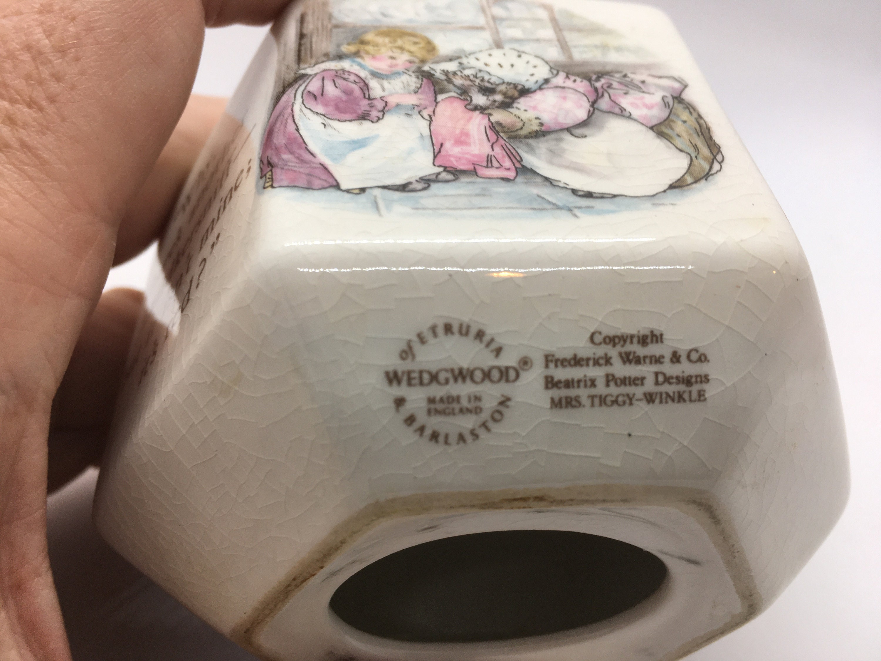 Wedgwood Beatrix Potter Mrs. Tiggy-winkle Porcelain Piggy Bank