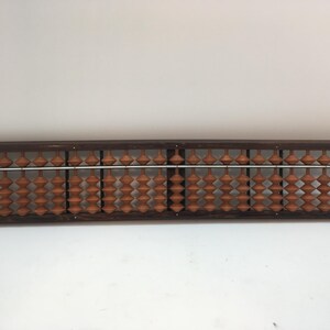 Vintage Soroban Japanese Wooden Abacus ~ Dovetailed Construction