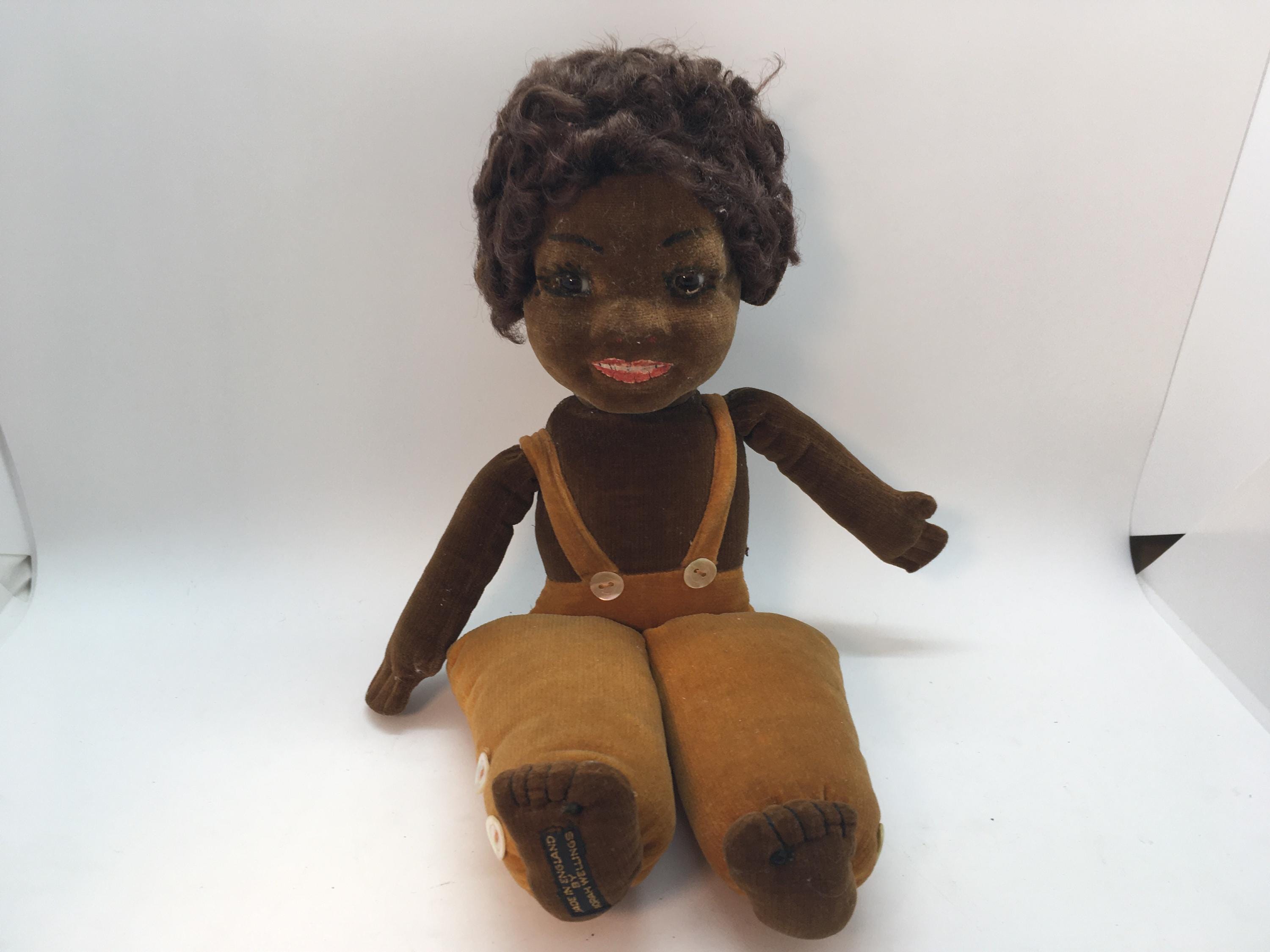 RARE GRANDE POUPEE DE SALON D'ARTISTE EN FEUTRE DE NORAH