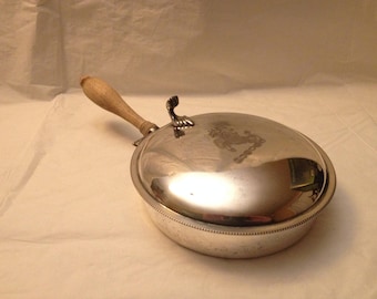 Recogedor de migas de plata de ley Silent Butler marcado EPC 300 ~ Monograma de Pegaso