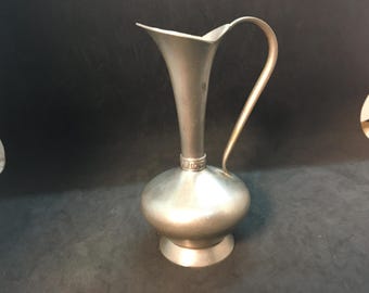 Norwegischer Zinnvasenkrug ~ Hagness 227 ~ 5,5 "Hoch ~ Made Norwegen