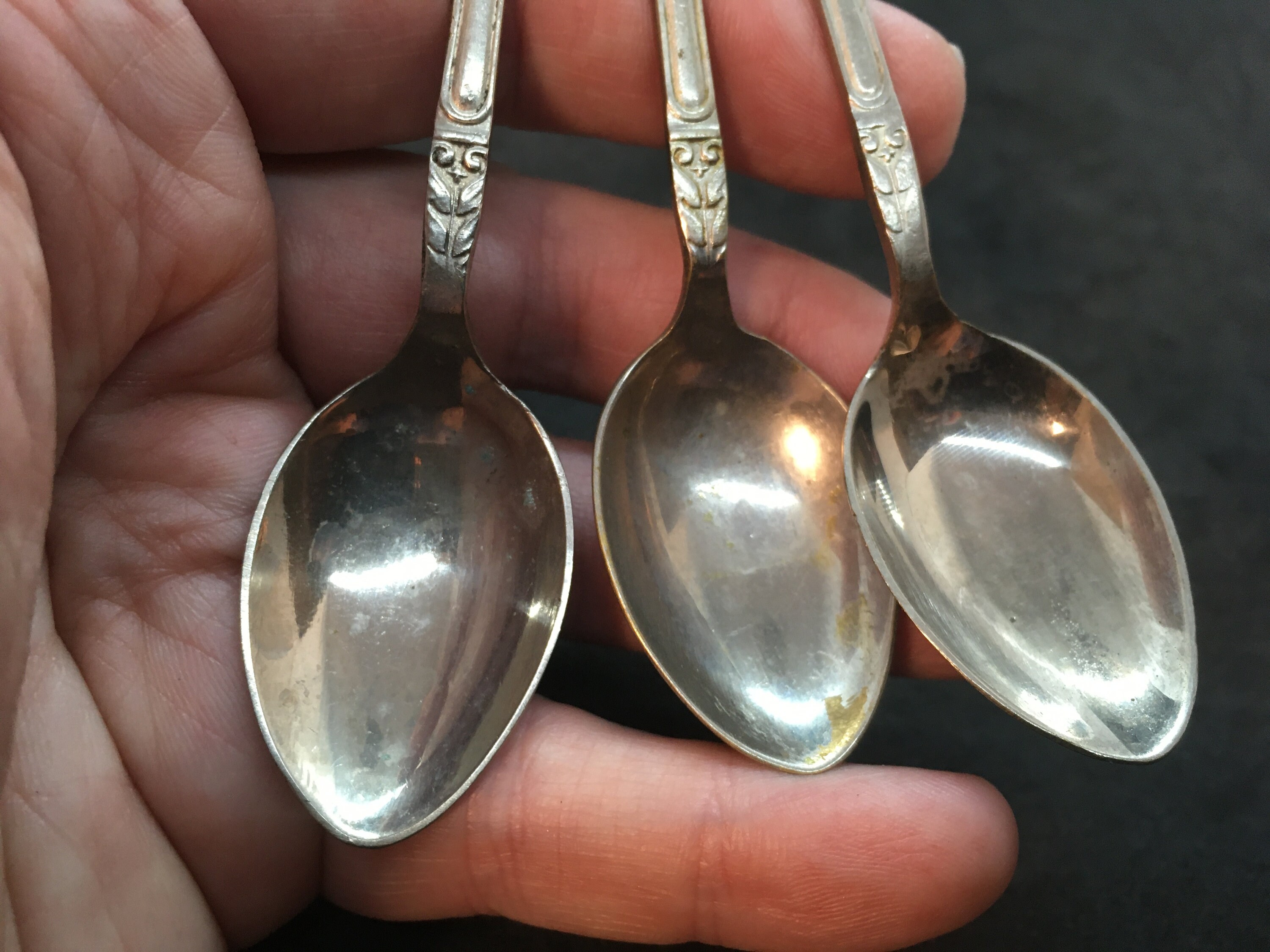 Six EPNS (electroplate Nickel Silver) Apostle Spoons ~ 4.5