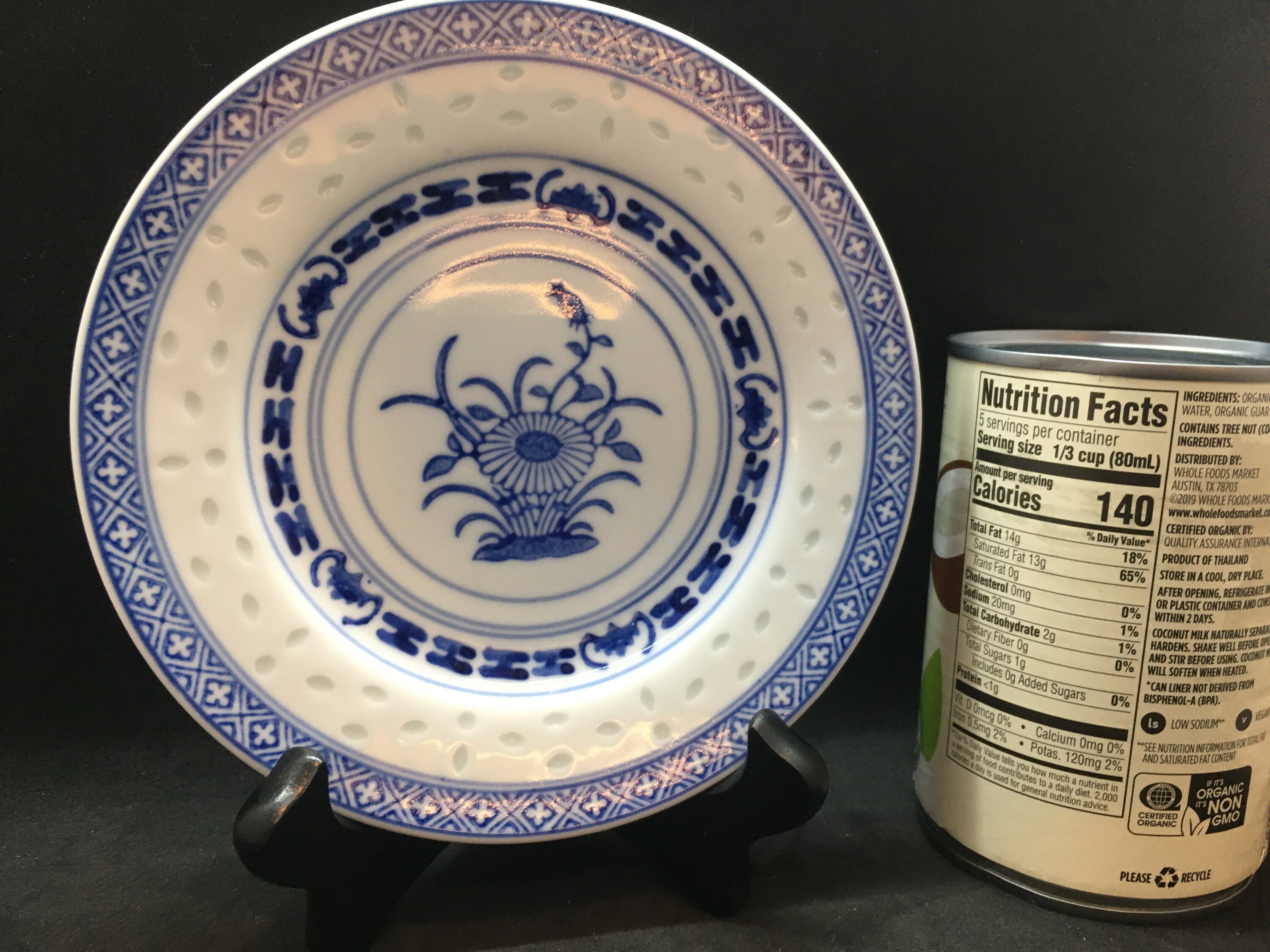 Chinese Rice Grain Salad Plate: Blue and White Wanyu Dessert Plate (6 ...