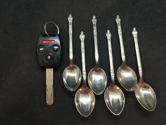 Six EPNS (electroplate Nickel Silver) Apostle Spoons ~ 4.5