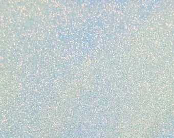 0,3 mm Isblått och Vitt Skimrande Glitter C021 - Blå / Vit