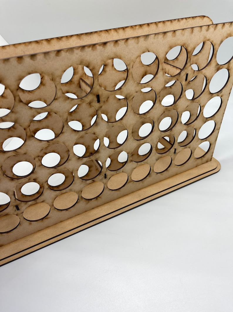 Wood Paint Drawer Organizer for Craft Paint 72 Bottle 2oz