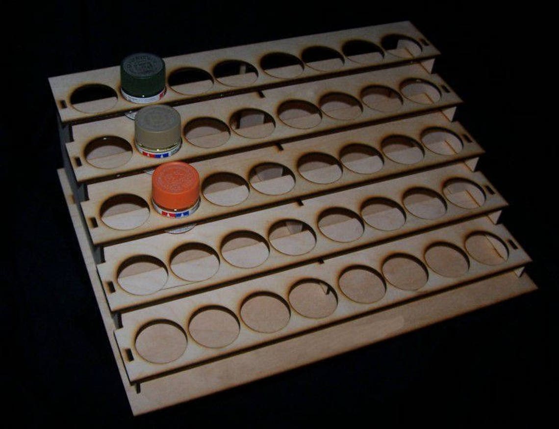 Wood Paint Bottle Rack Model Organizer for Tamiya 23ML Bottle Etsy UK