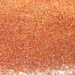 0.2mm Hexagon Shapes Laser Twisted Texas Orange Glitter LB0401 - Laser Red Bronze Rust