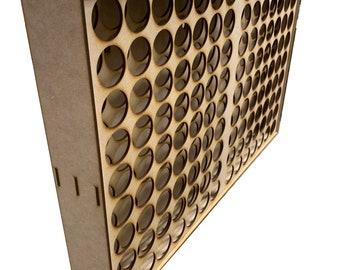 GLOBLELAND 72 Hole Spinning Paint Organizer - 360?? Rotating Storage Tower For 2oz Craft Paints & Art Supplies