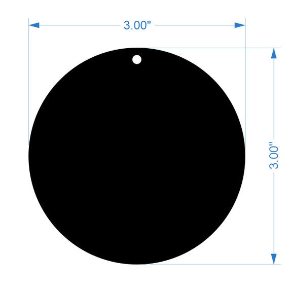 Circle Acrylic Blank W/svg Keychain Blanks, Acrylic Blanks for Vinyl /  Keychains 3 Inch 