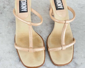 dkny block heels