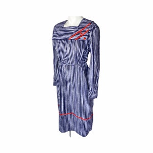 1970s Vintage Chas L. Lewis Long Sleeve Dress