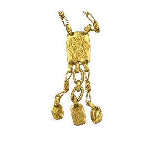 Vintage Liz Claiborne Seahorse Gold Necklace image 1