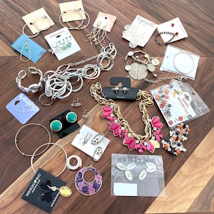 Jewelry Pieces For Crafting, Upcycling, Broken Jewelry