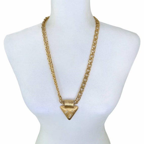 RARE 1980s Vintage Trifari Gold Chain Necklace - image 7