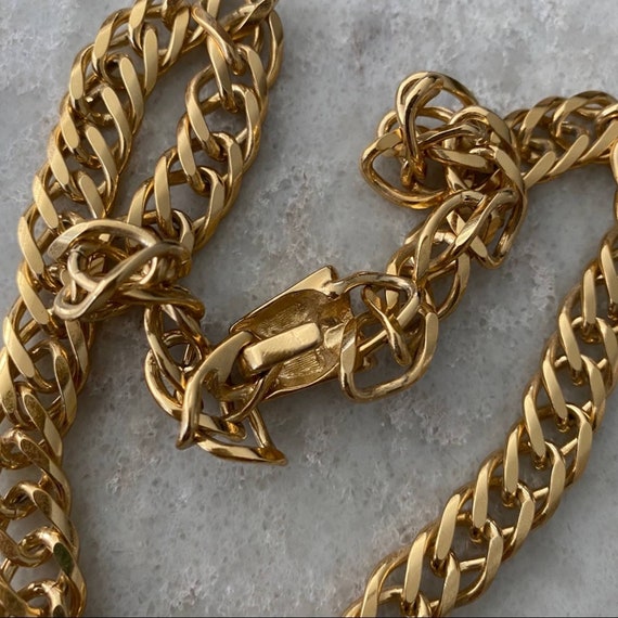 RARE 1980s Vintage Trifari Gold Chain Necklace - image 6