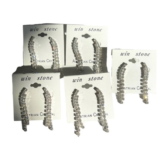 90s Wholesale Austrian Crystal Dangle Earrings Fo… - image 1
