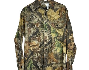Vintage 90s Walls Camo Button Down Shirt Advantage Timber Men’s L