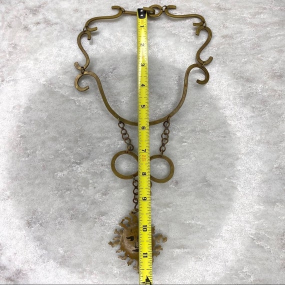 Vintage Brass Infinity Sun Boho Necklace - image 5