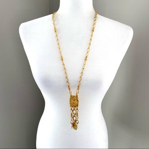 Vintage Liz Claiborne Seahorse Gold Necklace image 6