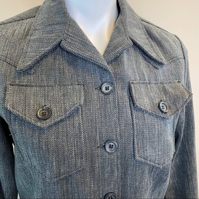 Vintage 1970s Lady Wrangler Sportswear Denim Jacket Pant Set Size M image 3