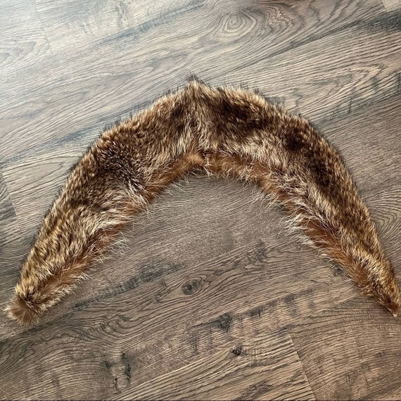 Vintage Raccoon Fur Shawl Collar - image 3