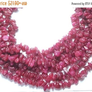 32&quot; Inches Full Strand Natural Ruby Sapphire Amazing Nuggets Chips Beads
