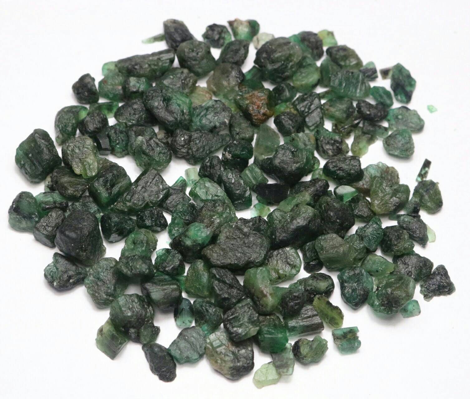 10 Pieces Raw Emerald Natural Emerald Amazing Rough Druzy Etsy