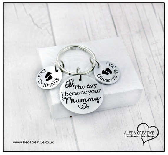 Personalised Gifts For Daddy Mummy Nanny Grandma Mum Mothers Day Keyring Gifts