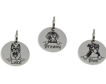 Engraved Dog Tag: Personalized Stainless Steel Pet ID Tag