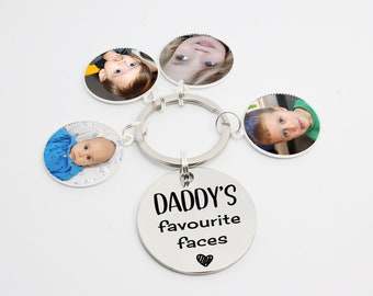 Gift for Daddy, Photo keyring for Daddy, Gift from kids, Birthday gift, Daddy keyring, Dad, Grandad Grandpa, Fathers day, Keyring for Dad