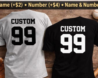 Back Personalization Add-On | Name and/or Number Upgrade