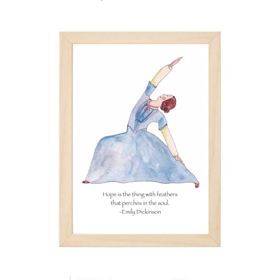 Emily Dickinson 'hope' Card or Print: Literary Gift - Etsy