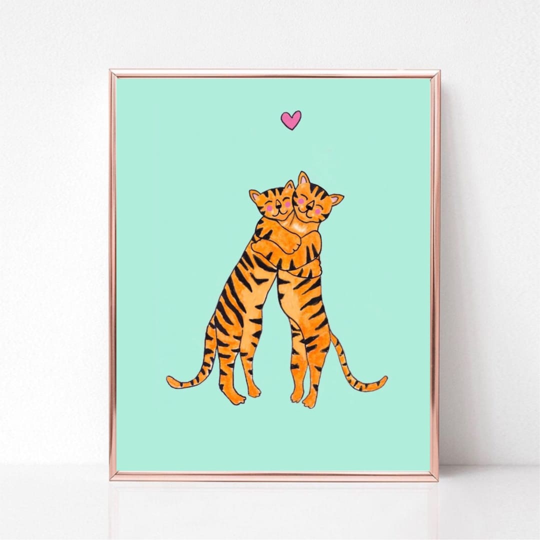 My Love Greeting Card, Tiger Card, Tiger Print, Tiger Art, My Love Card ...