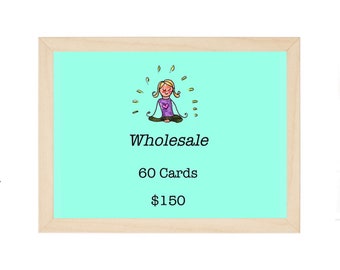 wholesale greeting cards, wholesale yoga cards, yoga cards, nature cards, whimsical cards, friend cards, book lover cards