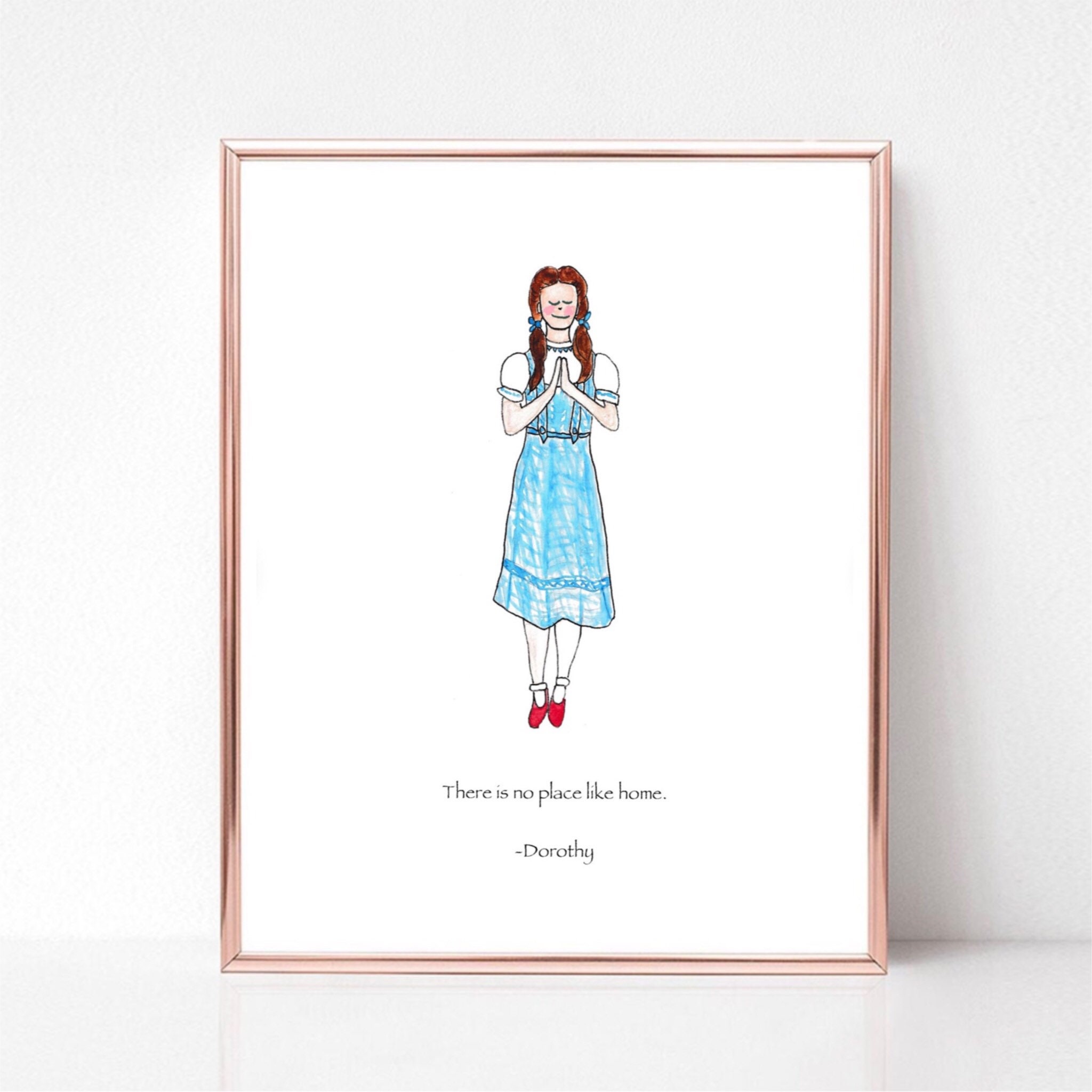 no place like home lockdown print. Dorothy from the Wizard of Oz