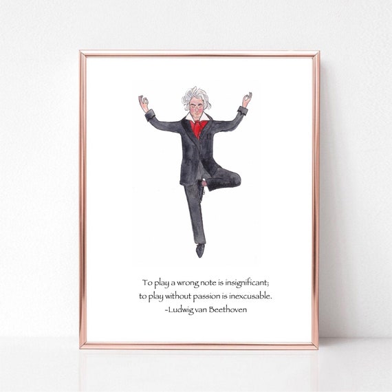 Beethoven Quote Card: Passionate Musician Gift